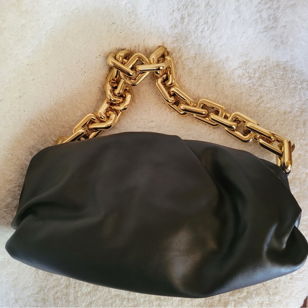 Bottega Veneta The Chain Pouch Clutch Black
